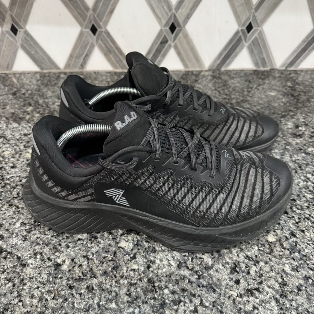 RAD R1 Shoes Mens Size 13 Triple Black Training Athletic Gym Running CrossFit